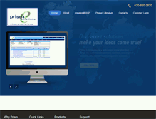 Tablet Screenshot of prismesolutions.com